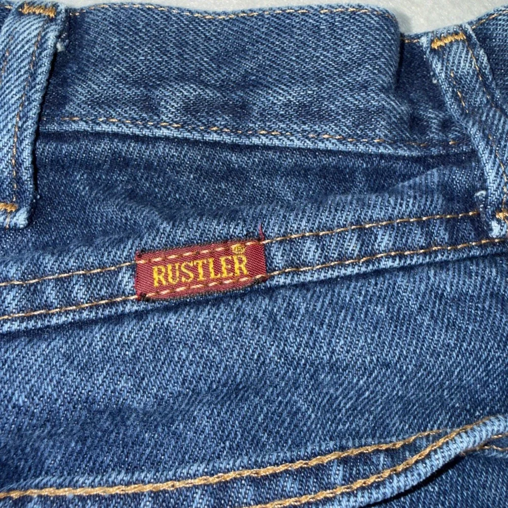 Rustler Mens Regular Fit Straight Leg Blue Denim Jeans 38x30 87619PW Medium Wash